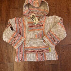 Baja Joe Pullover, New with tags Orange, tan and red